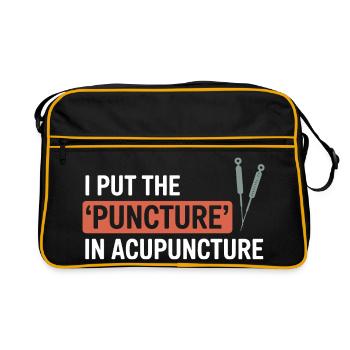 Licensed TCM Practitioner Expert Therapeutic  - Retro Bag - black/gold - Front
