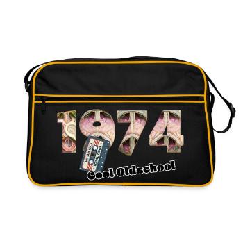 1974 Vintage Retro – Cassette – Cool Olds - Retro Bag - black/gold - Front