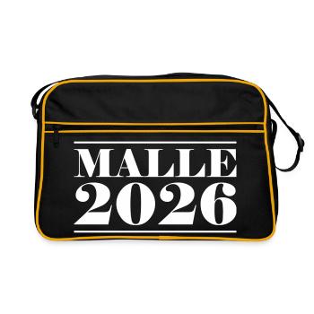 Malle 2026 - Sac Retro - noir/or - Devant