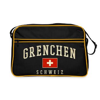 Personnages vintage de Grenchen Suisse - Sac Retro - noir/or - Devant