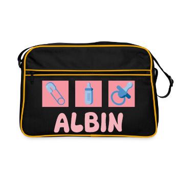 Albin - Sac Retro - noir/or - Devant