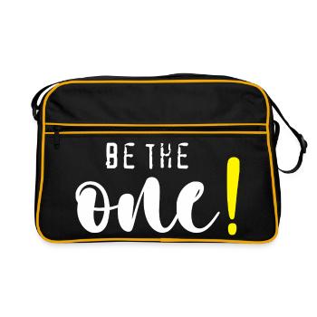 Be the one! - Retro Bag - black/gold - Front
