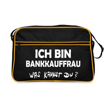 Profession: Bank clerk - Retro Bag - black/gold - Front
