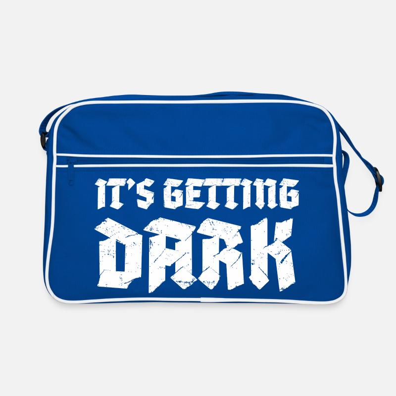 It's Getting Dark Graffiti typography design Retro Bag