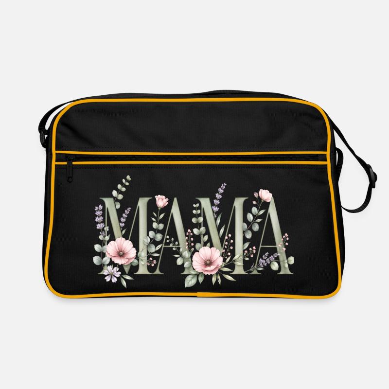 Conception typographique de Mom Blossoms Sac Retro