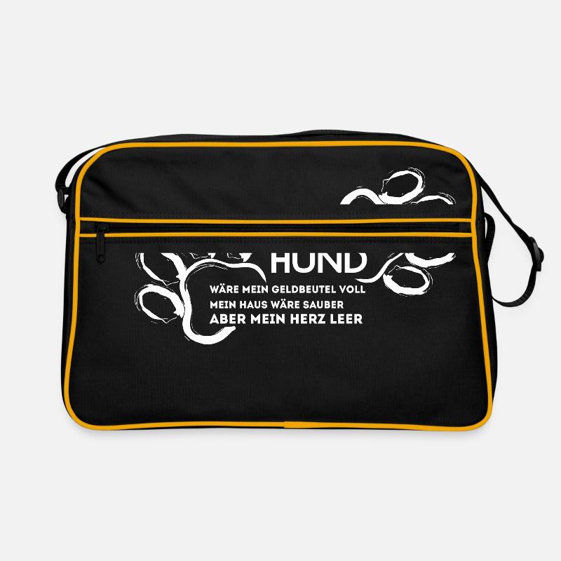 Hunde Shirt-Geldbeutel voll Retro Tasche