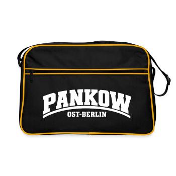 Pankow - Ost-Berlin - Bezirk - Deutschland - Retro Tasche - Schwarz/Gold - Vorne