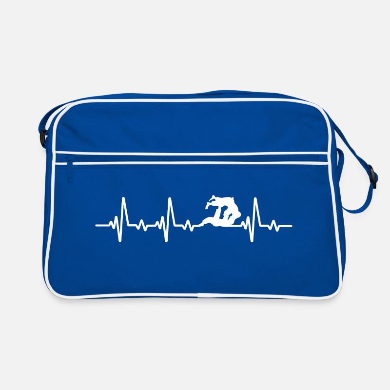 Jiu Jitsu Herzschlag Jiu-Jitsu Retro Tasche