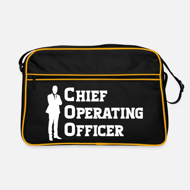COO - Chief Operating Officer - Retro Tasche - Schwarz/Gold