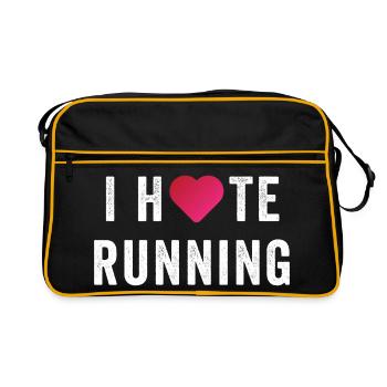 I Love/Hate Running - Retro Bag - black/gold - Front