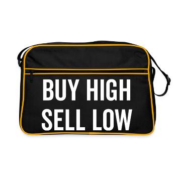 Buy High Sell Low - Retro Bag - black/gold - Front