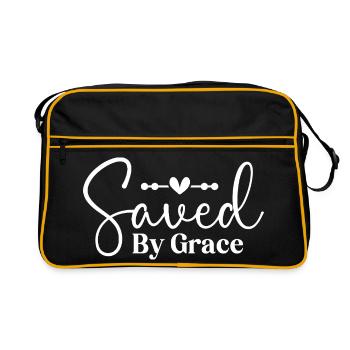 sauvé par la grâce - Sac Retro - noir/or - Devant