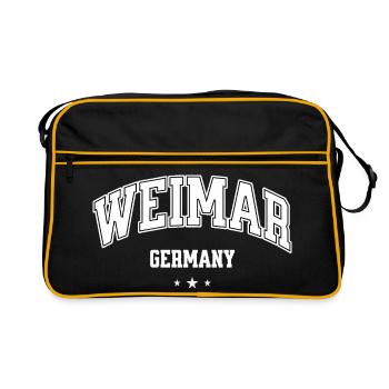 Weimar Germany – Retro College Design - Retro Bag - black/gold - Front