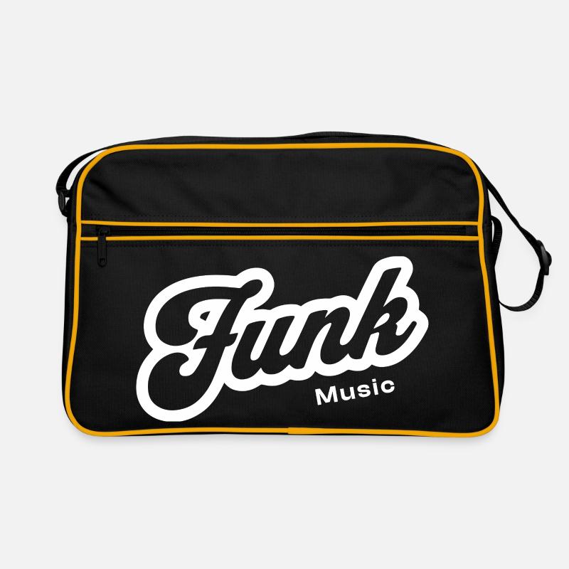 Logo du script rétro de la musique funk Sac Retro