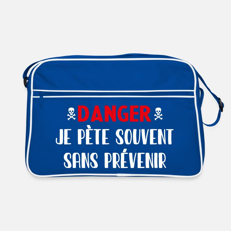 Danger ohne Vorwarnung Retro Tasche
