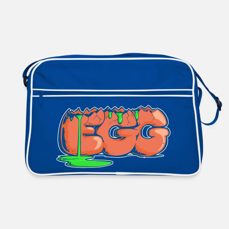 Egg, Drawn Word Retro Bag
