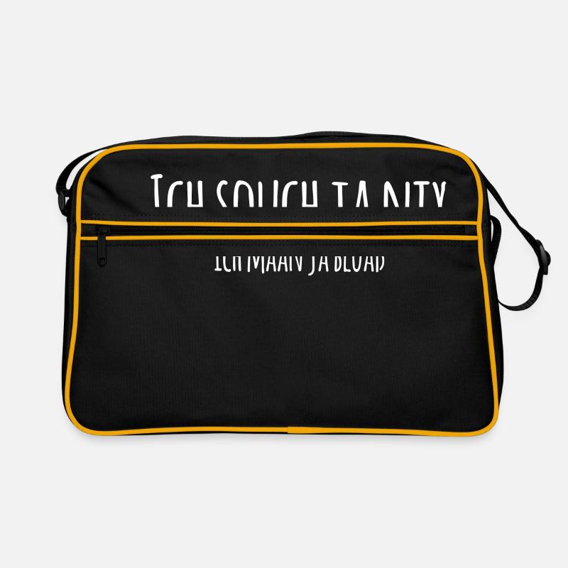 Ich souch ja nix - Retro Tasche - Schwarz/Gold