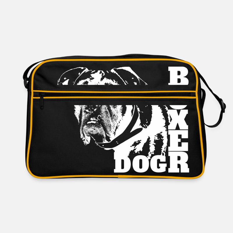 Deutscher Boxer Hund - German Boxer Dog Retro Tasche