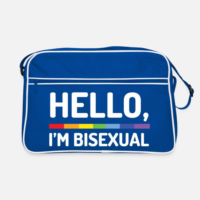 Hallo, ich bin bisexuell Retro Tasche