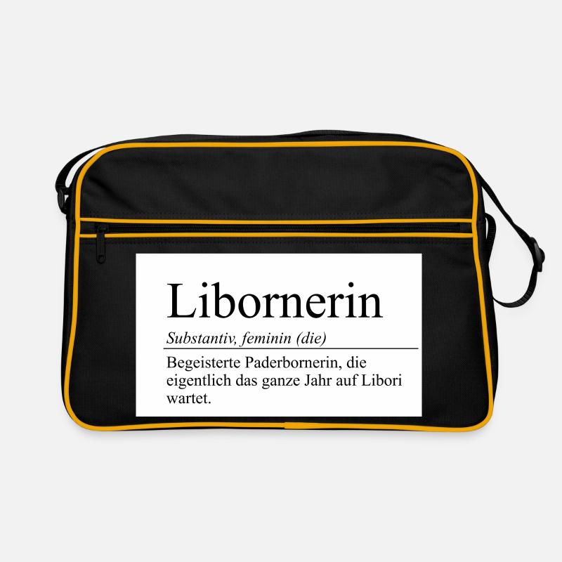 libornerin - Retro Tasche - Schwarz/Gold
