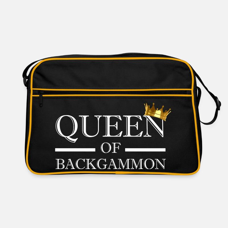Queen Of Backgammon Retro Tasche