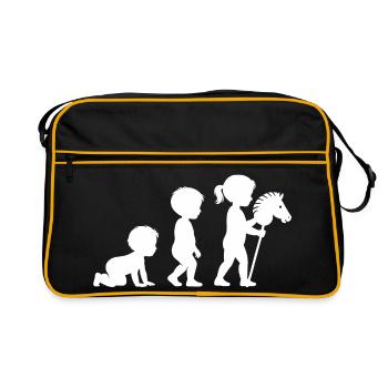 Hobby Horsing - Retro Tasche - Schwarz/Gold - Vorne