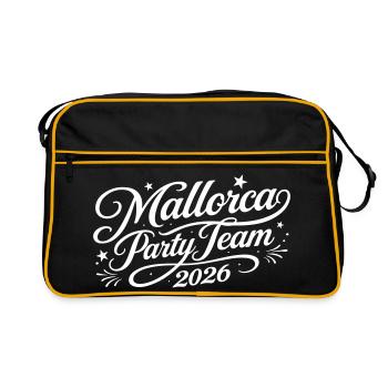 Équipe de la fête de Majorque 2026 - Sac Retro - noir/or - Devant