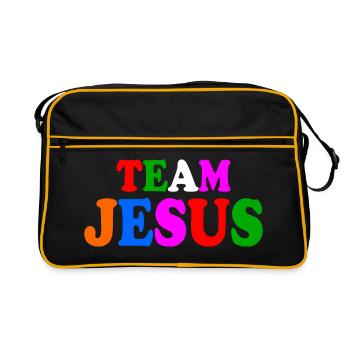Team jesus - Sac Retro - noir/or - Devant