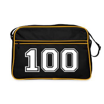100 - Sac Retro - noir/or - Devant