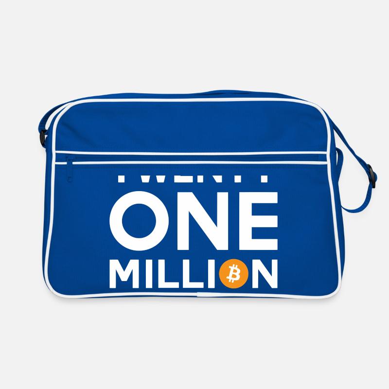 Bitcoin Twenty One Million Retro Tasche