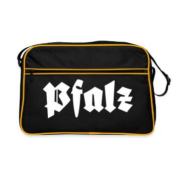 Pfalz - Retro Tasche - Schwarz/Gold - Vorne