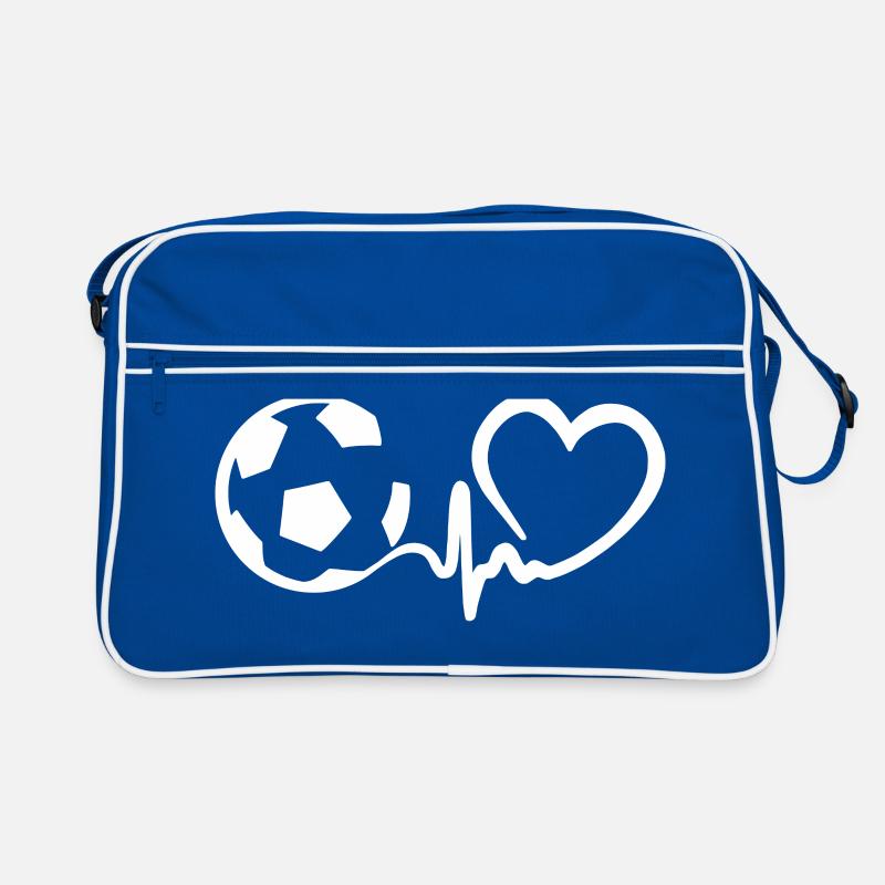 Fußball Herzschlag Retro Tasche
