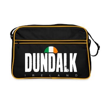 Dundalk Irish Flag Bold Text Tee - Retro Bag - black/gold - Front