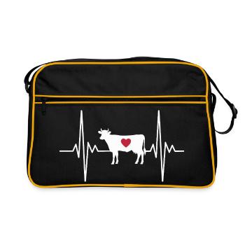 Vache - Sac Retro - noir/or - Devant