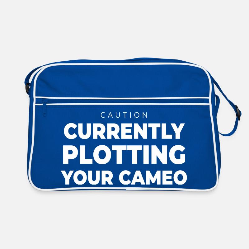 Writer Plotting Your Cameo Funny Author Book Quote Retro Bag