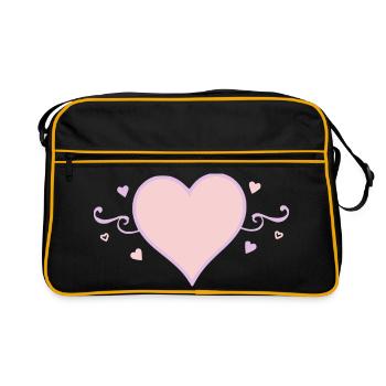 Cadeau pour la fête des mères : Idée de cadeau pour la fête des mères - Sac Retro - noir/or - Devant