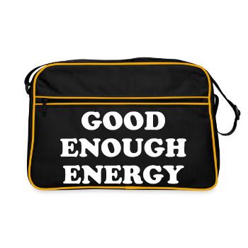 Conception d’une faute de frappe d’énergie assez bonne - Sac Retro - noir/or - Devant