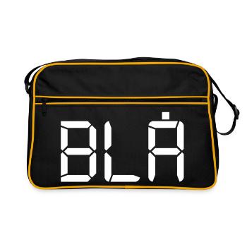 Bleu - LCD - Sac Retro - noir/or - Devant