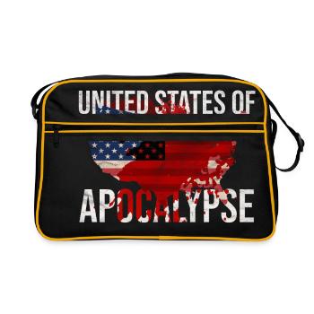 États-Unis d'Apocalypse - Sac Retro - noir/or - Devant