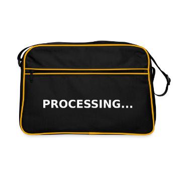 PROCESSING... - Retro Bag - black/gold - Front