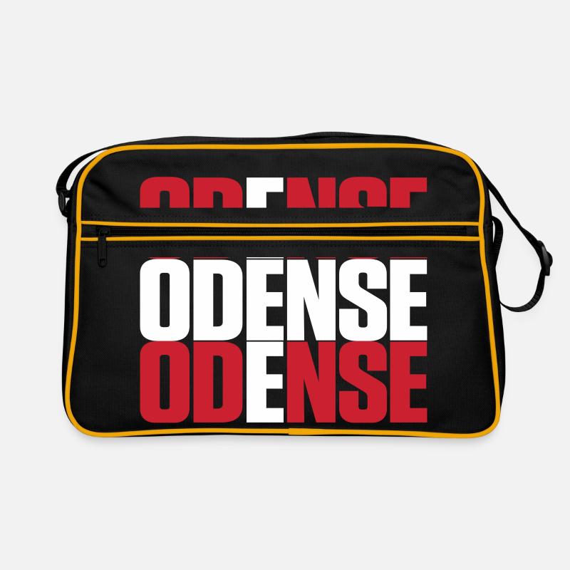 Odense Denmark Flag Retro Bag