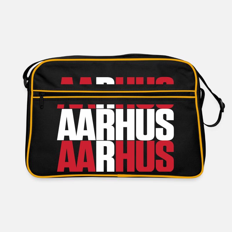 Aarhus Danemark Drapeau Sac Retro