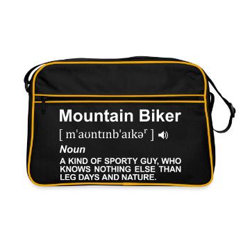 Dictionnaire du VTT - Sac Retro - noir/or - Devant