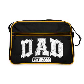 Papa 2026 Papa est 2026 - Sac Retro - noir/or - Devant