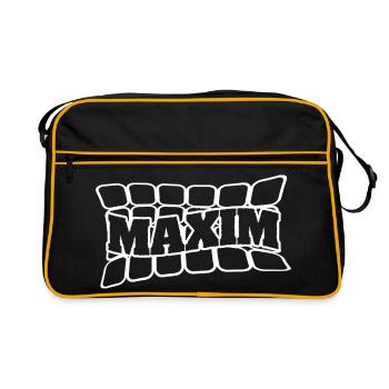 Name: Maxim - Retro Bag - black/gold - Front