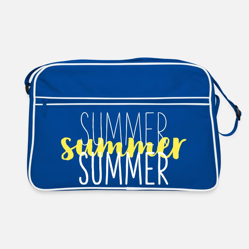 Summer Typo Overlay Yellow Script Retro Bag