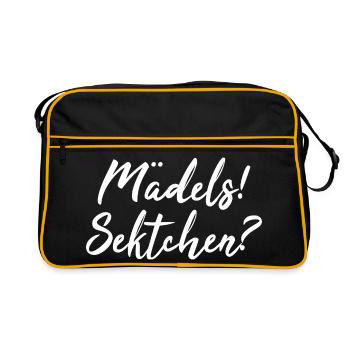Mädels Sektchen Sekt Sektparty - Sac Retro - noir/or - Devant
