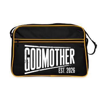 Godmother Est 2026 Bold Banner - Retro Bag - black/gold - Front