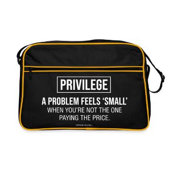 Empathy Statement Typography - Retro Bag - black/gold - Front