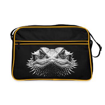 Dragon barbu - Sac Retro - noir/or - Devant